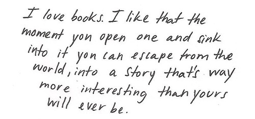 I like books...